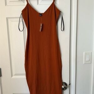 Windsor Rust Midi Dress